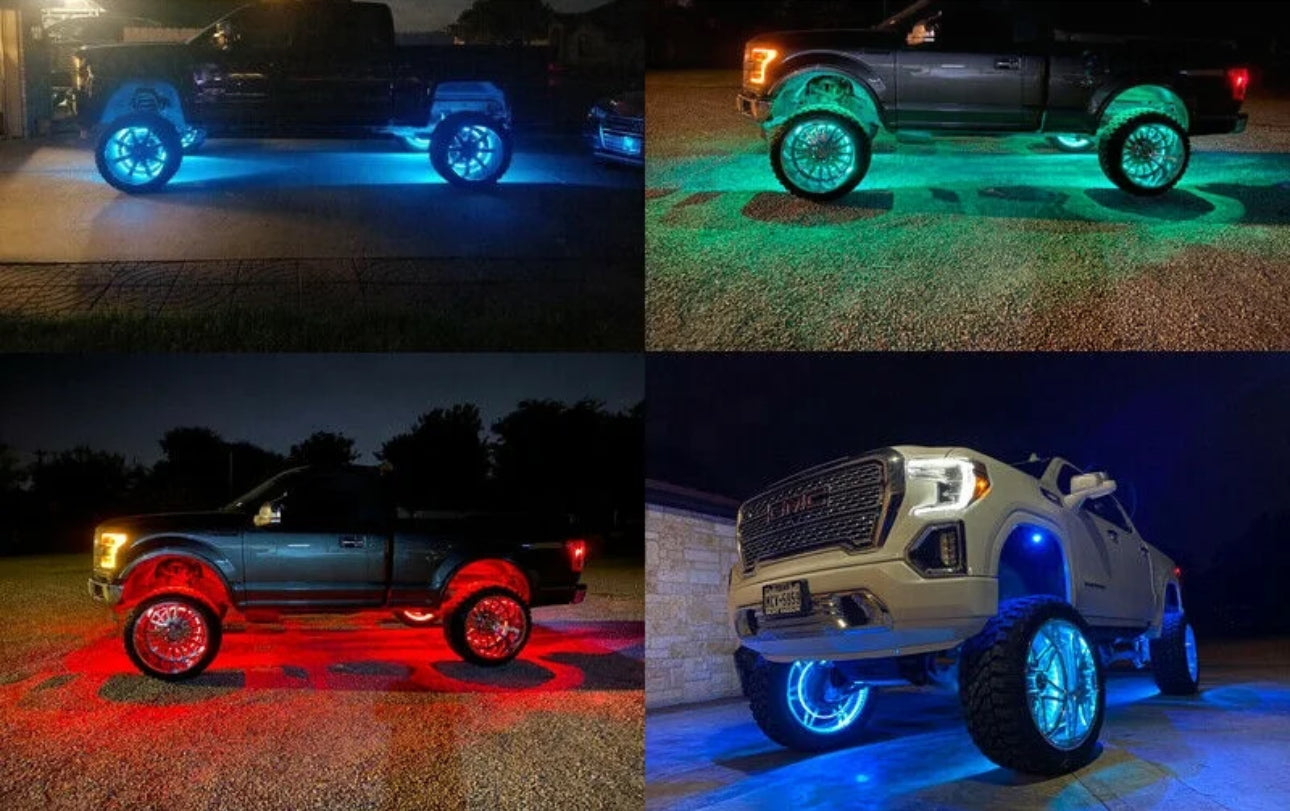 Quad Row RGB Dream Chasing Wheel Lights